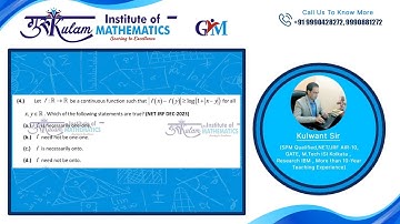 Question 4 | Real Analysis | NET/JRF Dec 2023