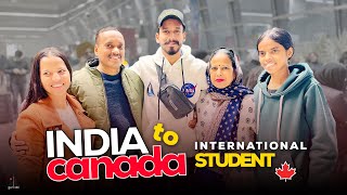 India to Canada | International Student | Punjabi | VLOG | Indirect Route |  31 December 2022 | Guri