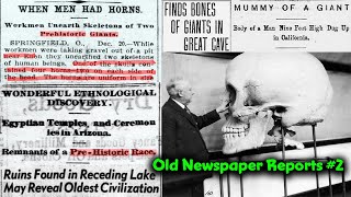 Pt. 2 - Amazing Old Newspaper Reports Of America That They Dont Want You To See !!!!  Cover ups !!