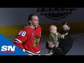 Blackhawks Honour Patrick Kane's 1000th NHL Game In Front Of Fans
