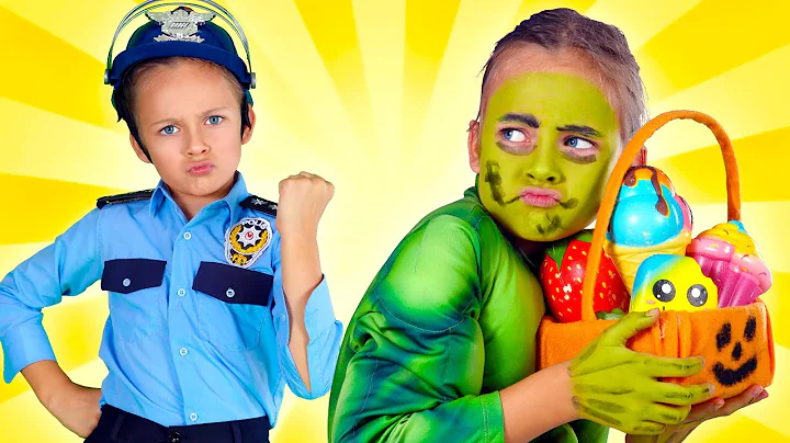 Halloween Police Kids Songs And Nursery Rhymes | Maya Mary Mia