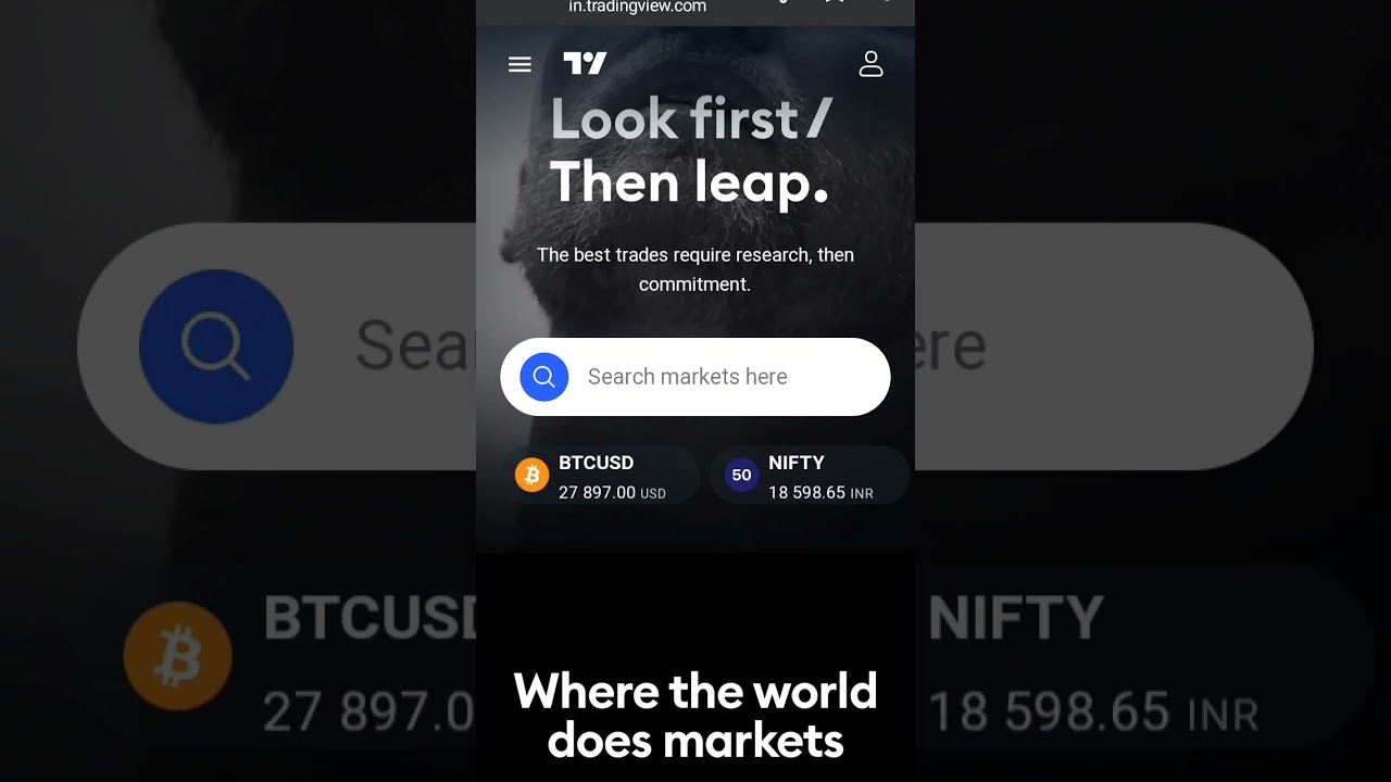 how to use tradingview platform interface in mobile phone 