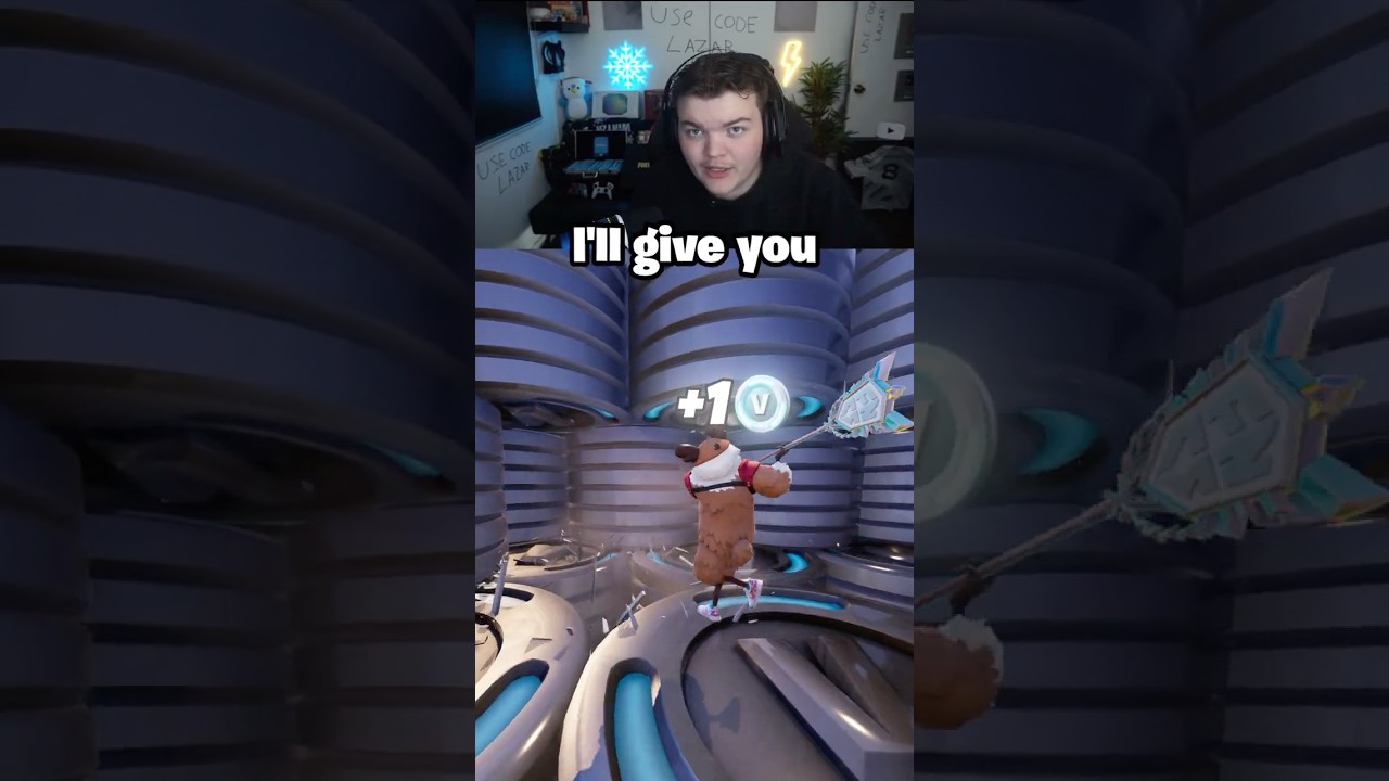 I Surprised Leo with 100,000 Vbucks!