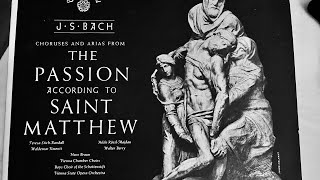 Bach The Passion According To St Matthew Mogens Woldike Vanguard Records 