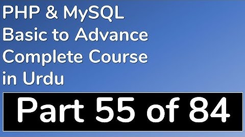 55 How to create folder or directory in PHP  - PHP & MySQL Tutorial in Urdu (Basic to Advance)