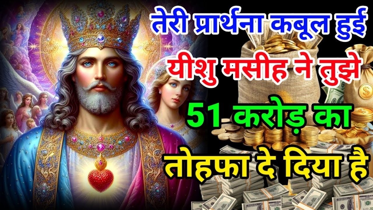 ✅तेरी प्रार्थना कबूल हुई यीशु मसीह ने तुझे 51 करोड़ का तोहफा दे दिया है ! | 🌌Today God'sMessage