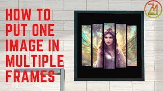 How to place one image into multiple frames.| tutorial video. | Zahid Mehmood