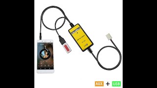 Car MP3 AUX USB Interface CD Changer AUX Adapter for Toyota 5+7 Yaris Camry Corolla Avensis Car MP3 AUX USB Interface CD Changer AUX Adapter for Toyota 5+7 Yaris Camry Corolla Avensis