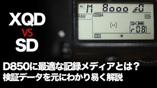 【読み出し＆書き込みテスト付き】高速カードの利点をわかりやすく解説【D850 XQD＆SD】