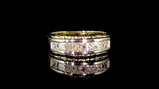 14K WHITE & YELLOW GOLD DIAMOND RING Ref. 538 165
