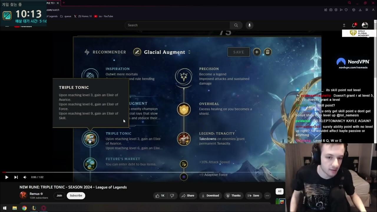 Nemesis on new triple tonic rune for 2024 YouTube