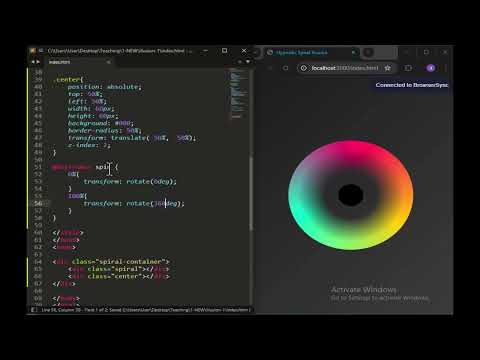 Hypnotic Spiral Illusion | Eye illusion | HTML CSS | DoolotTech