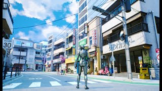 Japanese Anime Street in Unreal Engine 5 Playthrough - First Impressions