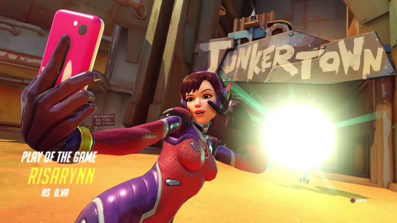 Overwatch: White Rabbit D.va Play of the Game - YouTube