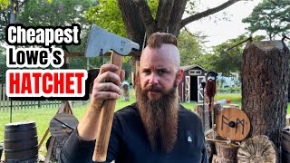 I bought the cheapest axe at Lowes for axe throwing! #axe #axethrowing #review #budget #outdoors