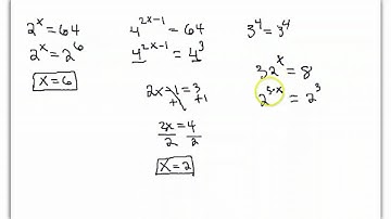 Exponential Equations Part 1