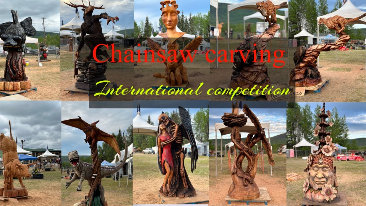 INTERNATIONAL CHAINSAW CARVING COMPETITION 2024 canada life YouTube