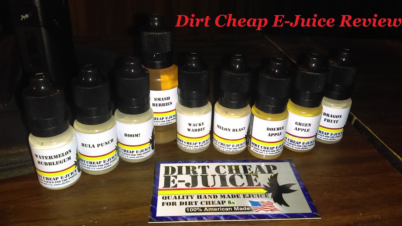Dirt Cheap Ejuice com Fruit Flavors Review