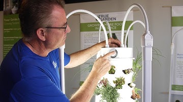 How To Program Automatic Timer for Tower Garden LED Grow Lights | True Garden