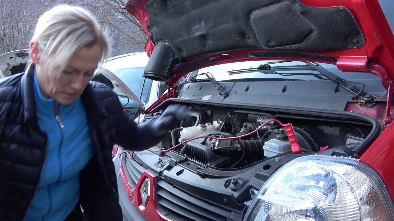 Wo Befindet Sich Die Batterie Beim Renault Master Batterie ÜBERBRÜCKEN beim Renault Master cdi120 2007 - YouTube