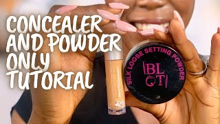 HOW TO: NO FOUNDATION MAKEUP TUTORIAL (STEP BY STEP) CONCEALER AND POWDER MAKEUP ROUTINE