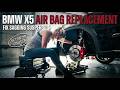 BMW X5 Air Bag Replacement: Fix Sagging Suspension.