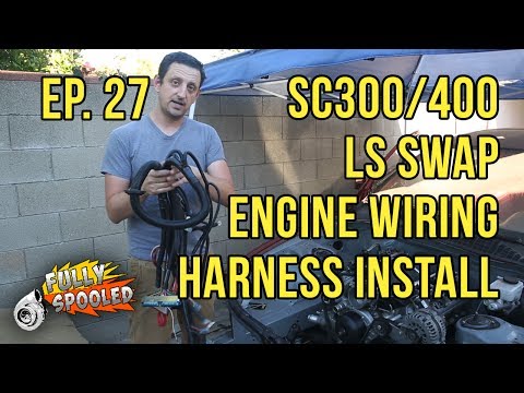 Lexus SC400 Drift Build. Ep.27 - Engine Wiring Harness/PCM/Starter Install