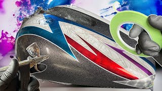 Layering Paint Graphics: Harley Davidson FXR Custom Paint Job (Part 7)