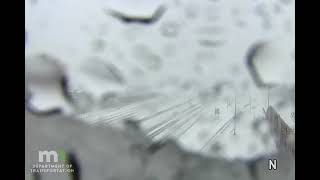 Ice buildup on traffic cam time lapse - 30 minutes in 20 seconds