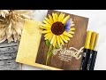 Making The Cut: Watercolored Sunflower