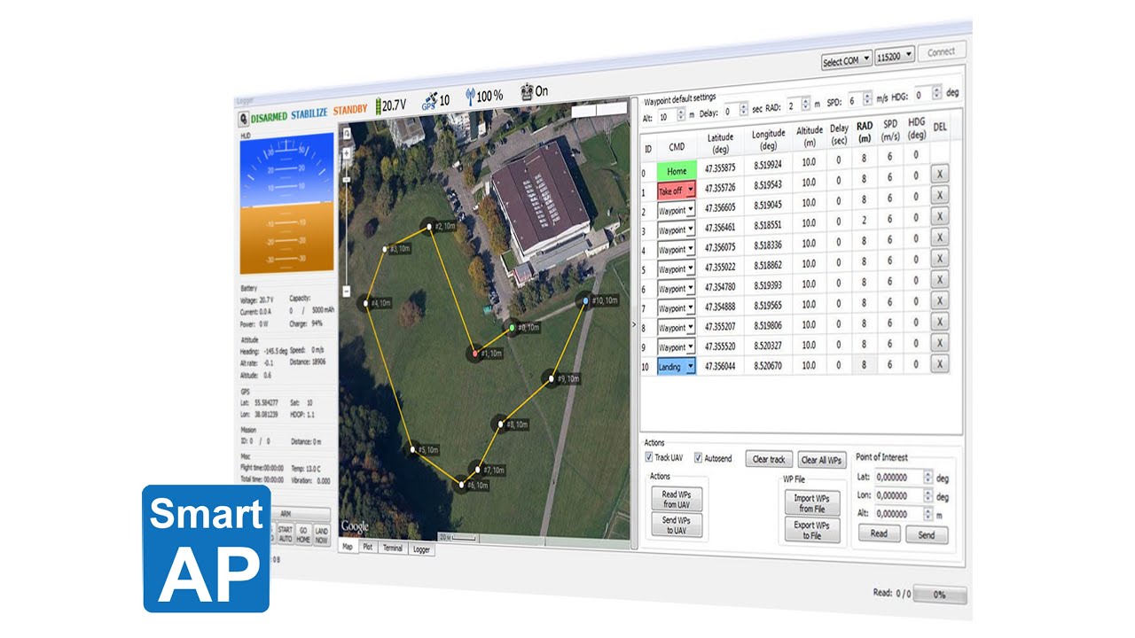 SmartAP GCS - Ground Control Station