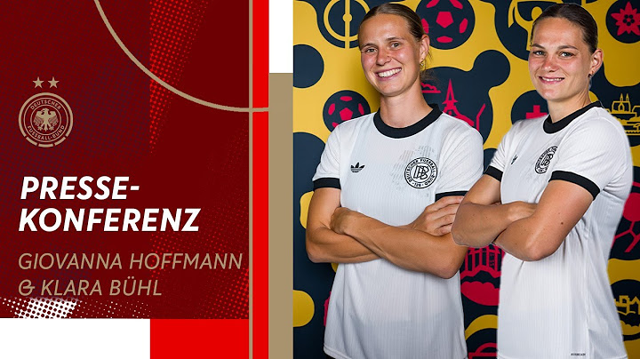 PK mit Klara Bühl & Giovanna Hoffmann | Women's EURO | Frauen-Nationalmannschaft