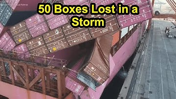 ONE Boxship Loses Containers Overboard off Gran Canaria.