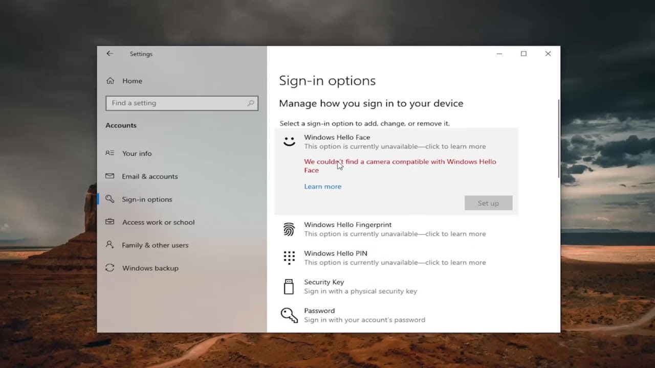 How To Disable Windows Hello Face to Sign Into Windows 10 [Guide] - YouTube