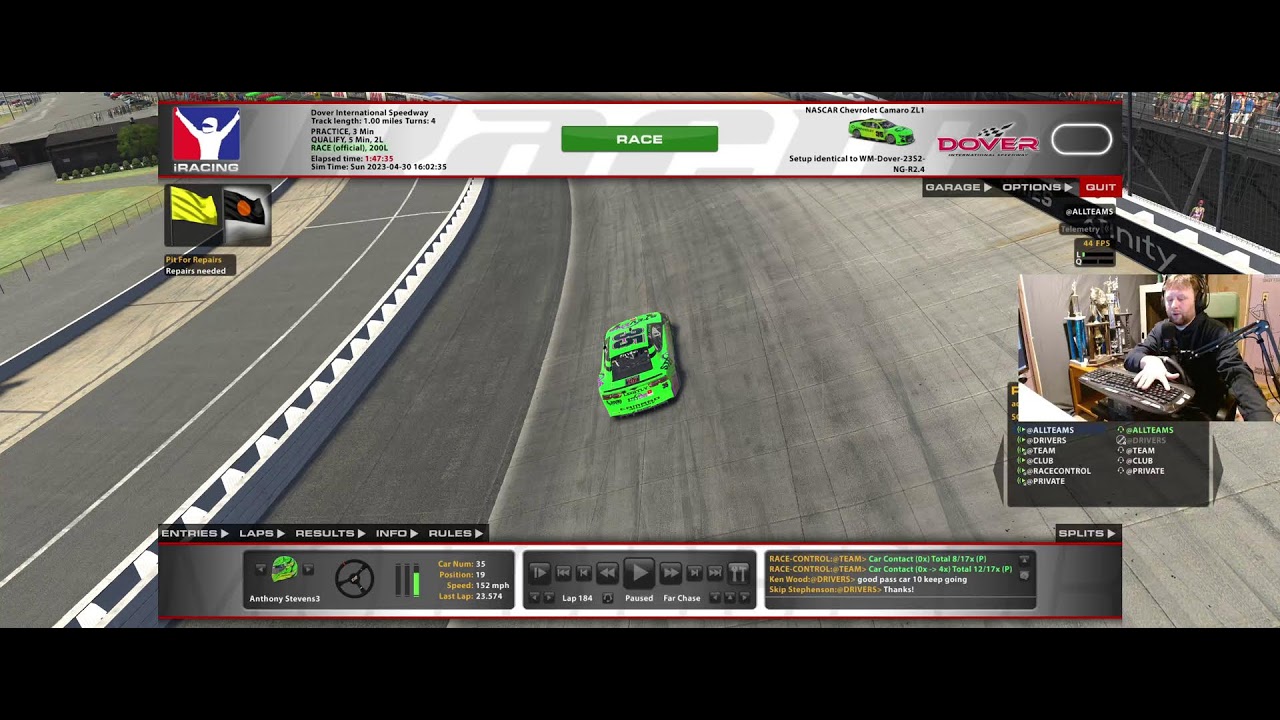 iRacing NIS at Dover YouTube