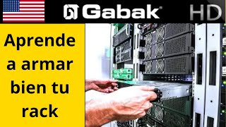 ¿Cómo instalar  servidores y rieles en un rack? - GabakTech