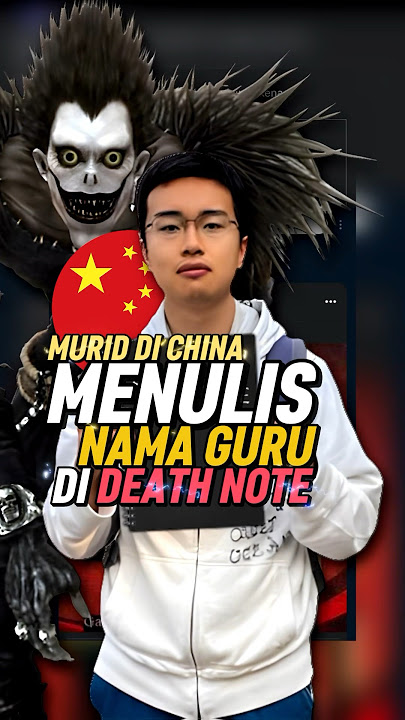 Death Note Menginspirasi Murid Di China Menuliskan Nama Guru Mereka #shorts