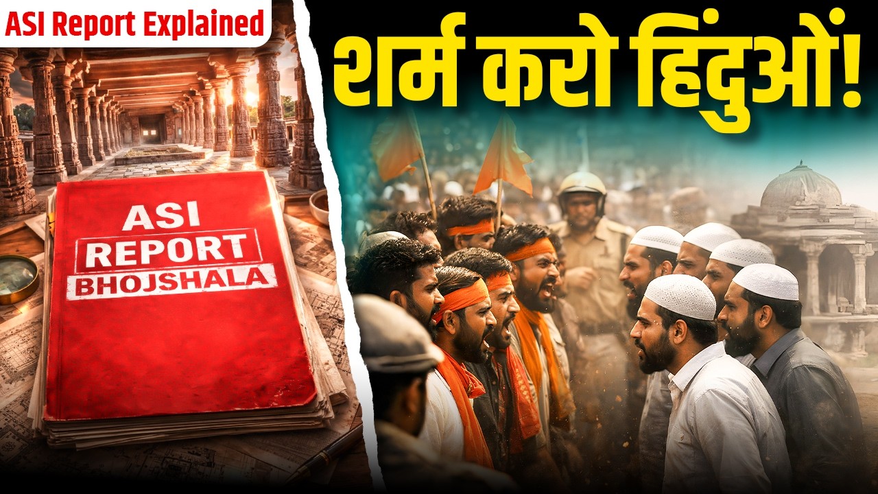 भोजशाला: पत्थरों ने दी गवाही, जिहादियों ने 'ॐ सरस्वत्यै नमः' पर बना दी सीढ़ियां | ASI Report