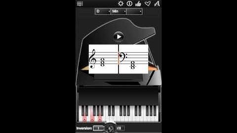 Piano Chords Compass App, shows more than 2500 chords for piano in HD !