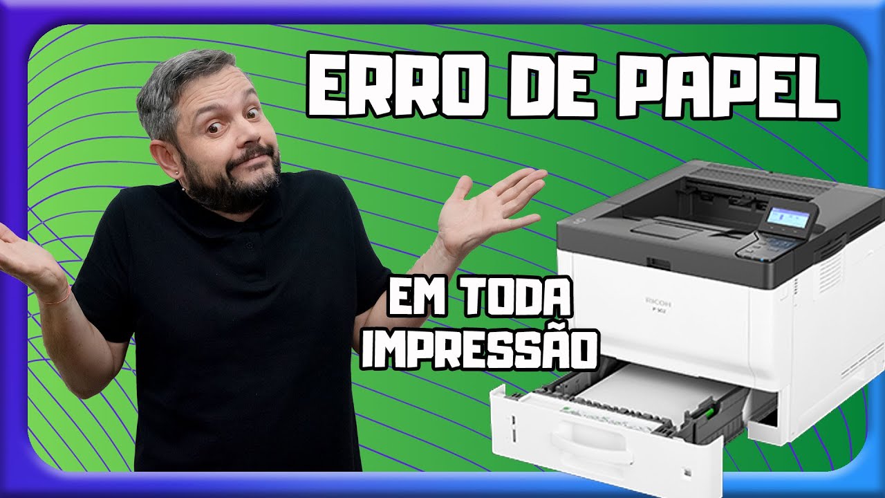 Ricoh P502 - Tenho que apertar o OK para cada impressão - YouTube