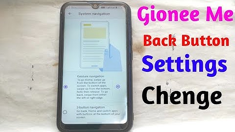 How to change navigation button in gionee max, gionee max swipe gesture setting how to change button