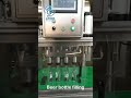 Semi automatic beer bottle filling capping machine