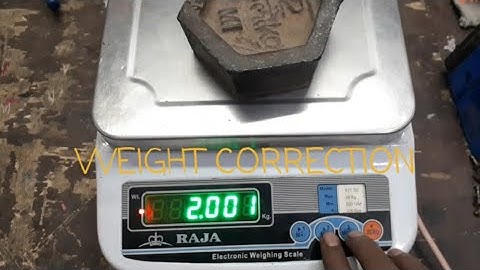 How to Calibrate? A 30kg Weighing Scale Calibration Process | Weight Settings Raja