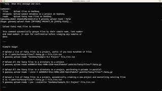 GeoSeeq Tutorial: How to Upload Reads from the Command Line