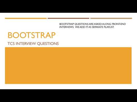 TCS Bootstrap Interview