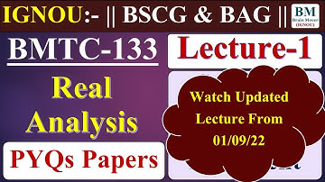 BMTC 133 Previous Year Question Paper (Dec, 2021) || Real Analysis || IGNOU Exam 2022.