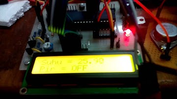 control brushless fan using pir and lm35 sensor