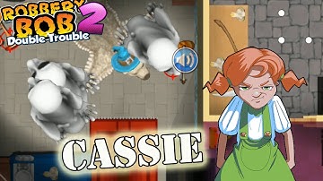 Use Cassie Costume Vs Mario Ghost Gameplay Perfect All Levels - Robbery Bob 2 - Part 15
