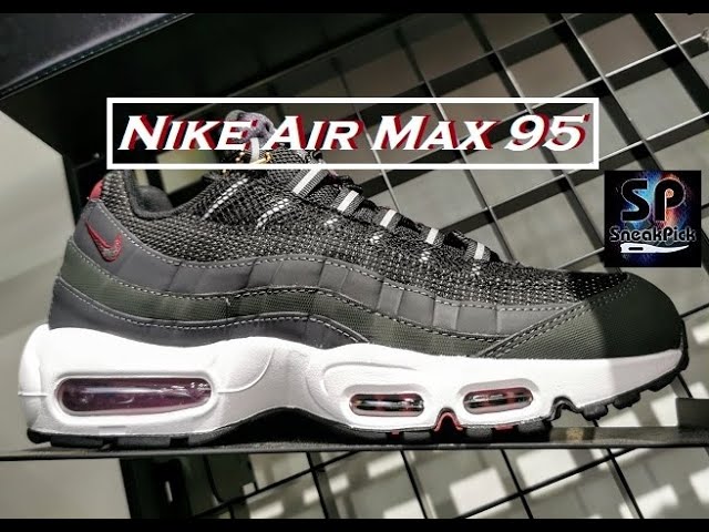 knelpunt shampoo stroom WATCH BEFORE YOU BUY!! Nike Air Max 95 Anthracite Team Red Unboxing and On  Foot Review - YouTube