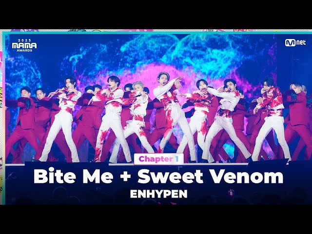 [#2023MAMA] ENHYPEN (엔하이픈) - Bite Me + Sweet Venom | Mnet 231128 방송 class=